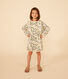 Girls' Printed Long-Sleeved Fleece Dress