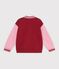 Children's varsity-style jacket in colourblock cotton red
