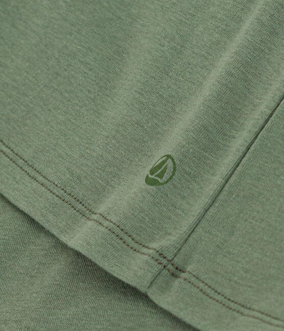 Women's Iconic Plain Cotton V-neck T-Shirt CROCO green