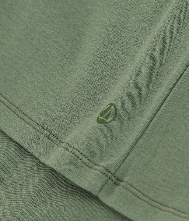 Women's Iconic Plain Cotton V-neck T-Shirt green