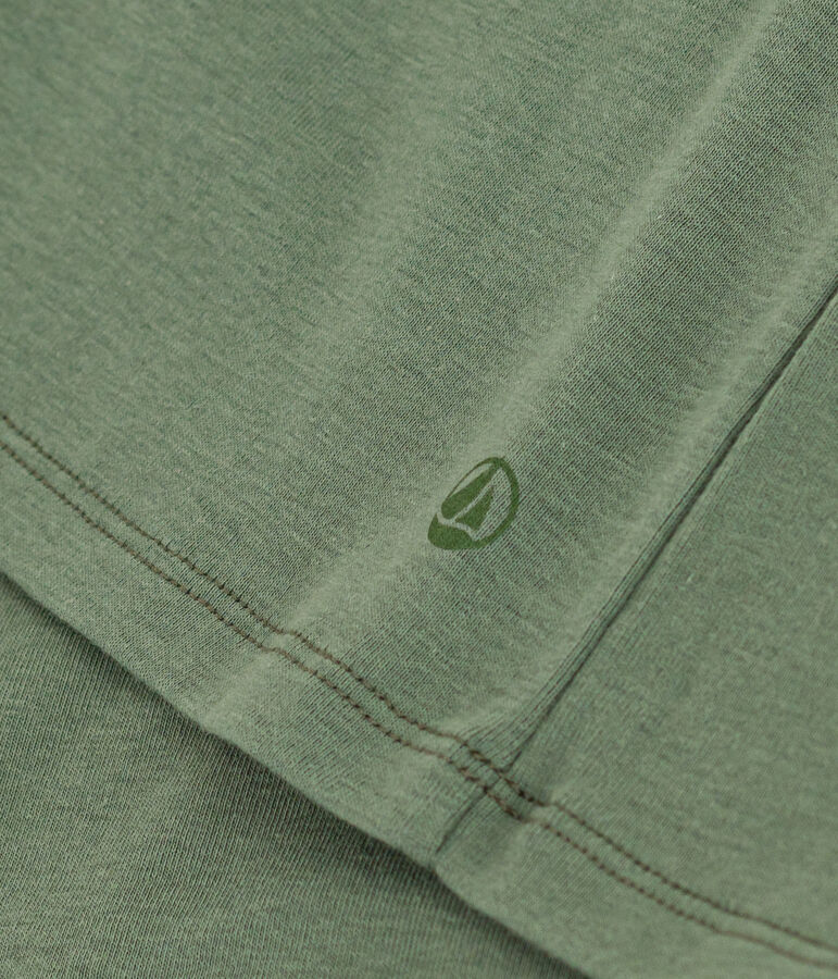 Women's Iconic Plain Cotton V-neck T-Shirt green