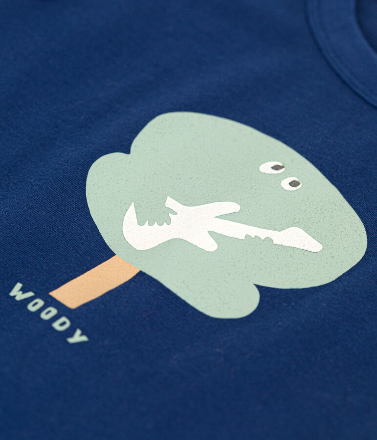 Boys' short-sleeved fine jersey T-Shirt MEDIEVAL blue