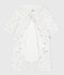 Babies' footless floral-print cotton bodyjama MARSHMALLOW white/MULTICO white