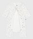 Babies' footless floral-print cotton bodyjama