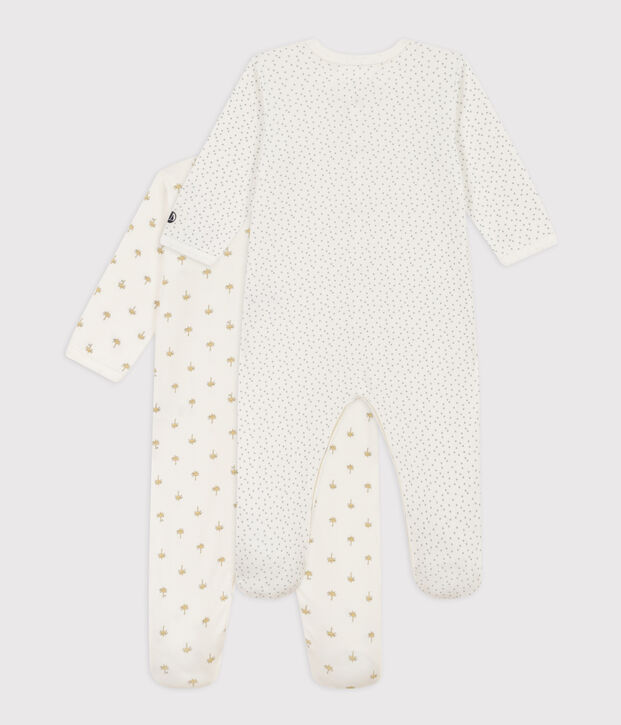 Palms and Stars Cotton Sleepsuits - 2-Pack multicolor
