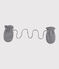 Babies' Microfleece-Lined Mittens SUBWAY CHINE grey
