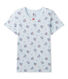 Girl's printed T-shirt in stretch jersey