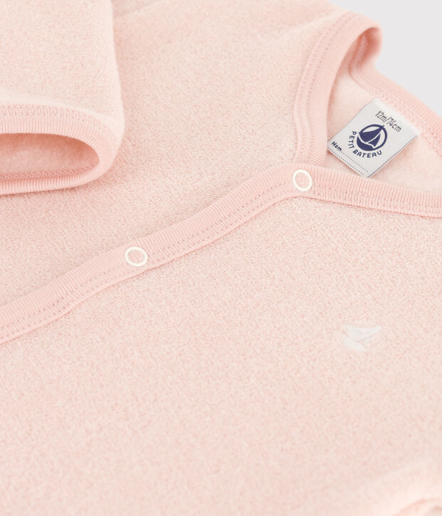 Babies' terry pyjamas pink