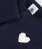 Babies' plain cotton cardigan with a heart badge SOIR