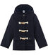 Girl's duffel coat in wool broadcloth