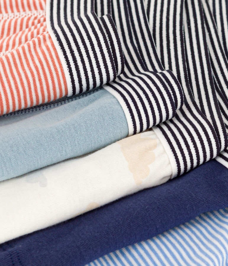 Boys' Cloud Patterned Cotton Boxer Shorts - 5-Pack multicolor