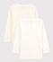 Girls' Heart Print Long-Sleeved Cotton T-Shirts - 2-Pack variante 1