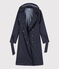 Women's Hooded Trench Coat SMOKING blue