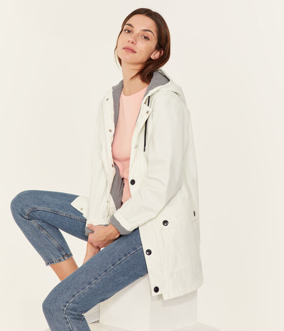 Unisex iconic raincoat MARSHMALLOW white