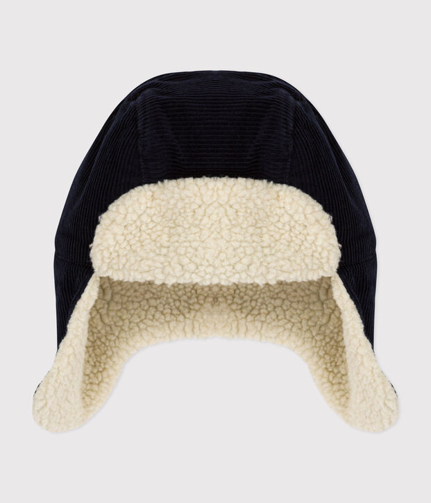 Children's corduroy and sherpa chapka SMOKING