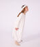 Children's princess fancy dress nightdress and tiara in cotton white/multicolor