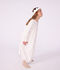 Children's princess fancy dress nightdress and tiara in cotton white/multicolor