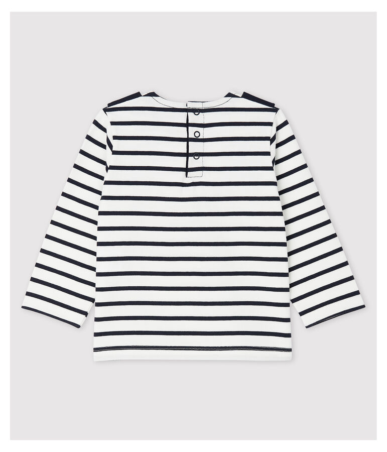 Baby Girls' Creative Jersey Breton Top white/blue