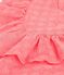 Children's short-sleeved heart-patterned cotton dress pink
