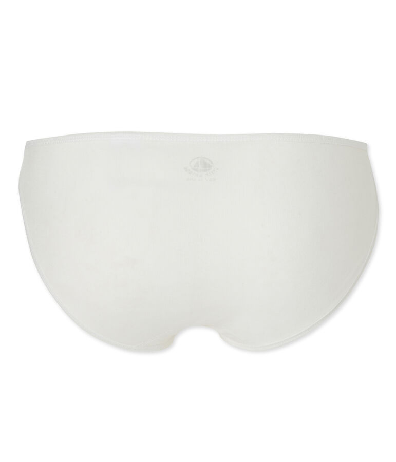 Women's light cotton briefs LAIT white