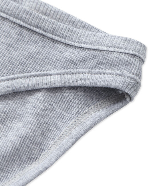 Culotte femme en coton FUMEE CHINE grey