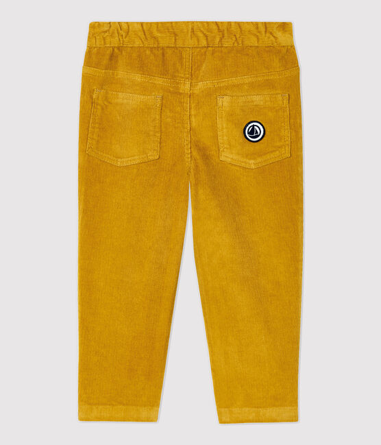 Babies' Velour Trousers TOPAZE yellow