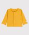 Babies' Cotton and Lyocell Cardigan OCRE yellow