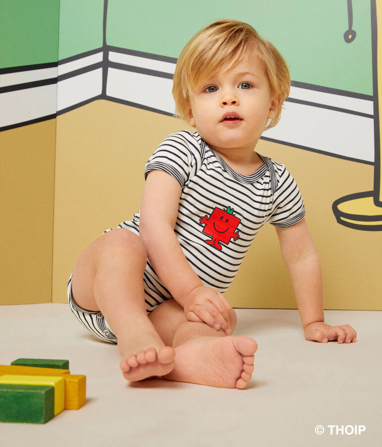 Babies' short-sleeved cotton Mr. Men and Little Miss bodysuits - 3-pack multicolor