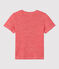 Women's Iconic Linen T-Shirt PEPS red/ECUME pink
