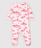 Baby Girls' Toile de Jouy Paris Tube Knit Sleepsuit FLEUR pink/GROSEILLER pink