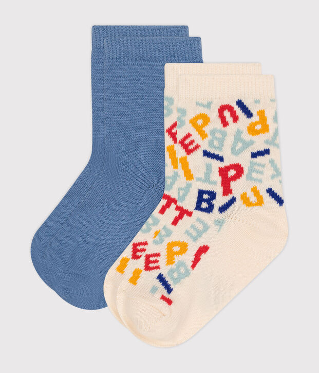 Babies' Petit Bateau cotton socks - 2-Pack multicolor