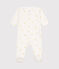Babies' Cotton Pyjamas MARSHMALLOW white/MULTICO white