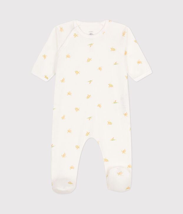 Babies' Cotton Pyjamas white/multicolor
