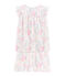 Girls' Ribbed Cropped Pyjamas MARSHMALLOW white/MULTICO white