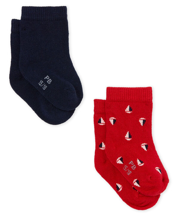 Baby boys' socks - pack of 2 multicolor