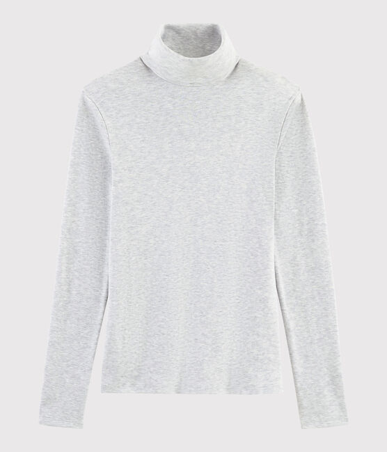 Women's Iconic Cotton Polo Neck BELUGA CHINE grey