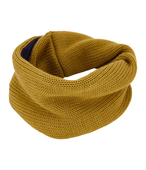 Child's lined knit snood INCA yellow
