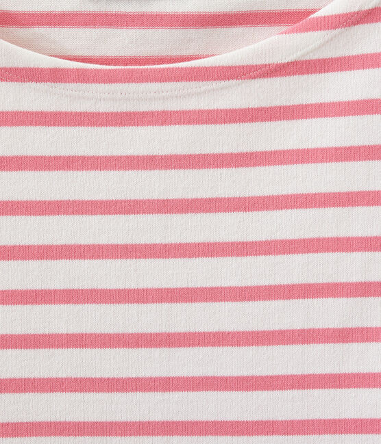 Iconic breton MARSHMALLOW white/PETAL pink