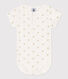 Babies' Short-Sleeved Cotton Palm Print Bodysuit