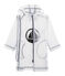 Unisex Children's Long See-Through Waxed Coat TRANSPARENT blue