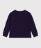 Children's long-sleeved plain cotton T-shirt SOIR