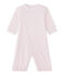 Baby girls' 2-in-1 one-piece / sleep sack VIENNE pink/MULTICO white