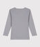 Tee-shirt manches longues en coton enfant PIGEON grey