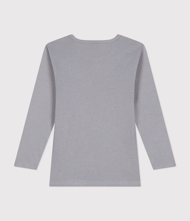 Tee-shirt manches longues en coton enfant grey