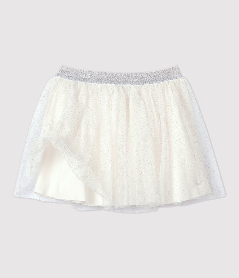 Girls' Tulle Skirt white/grey