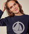 Women's fleece sweatshirt SMOKING blue