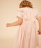 Girl's Short-sleeved Printed Cotton Gauze Dress AVALANCHE /PANTY
