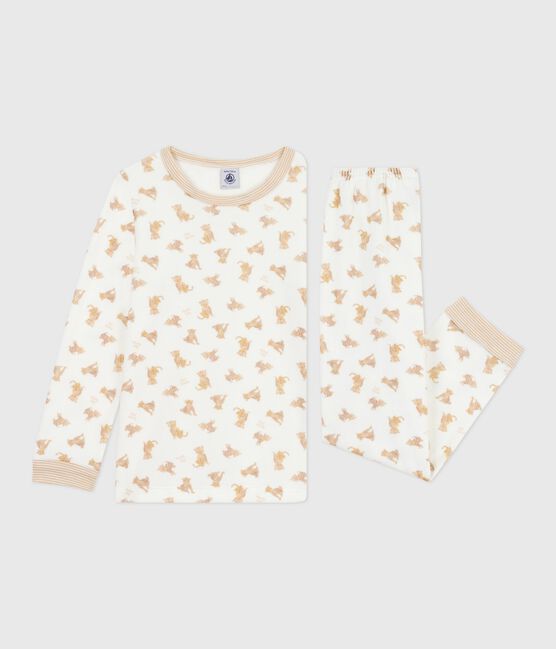 Children's velour pyjamas printed with leopards MILK /MULTICO