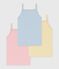 Pack of children's stripy cotton tank tops variante 1