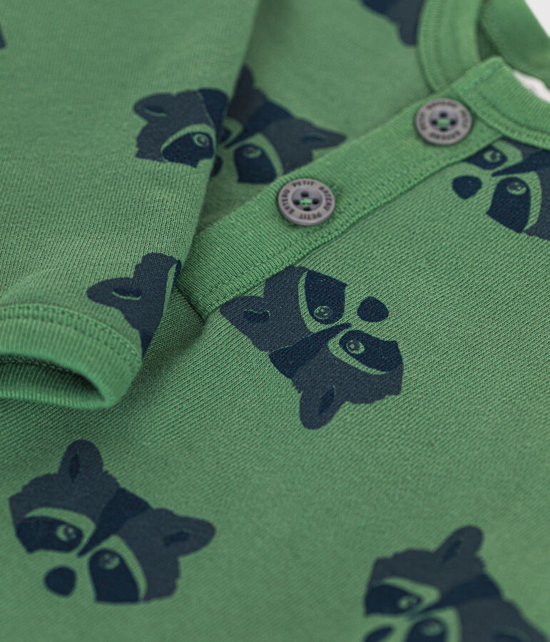 Babies' long fleece jumpsuit PALMERAIE /MULTICO